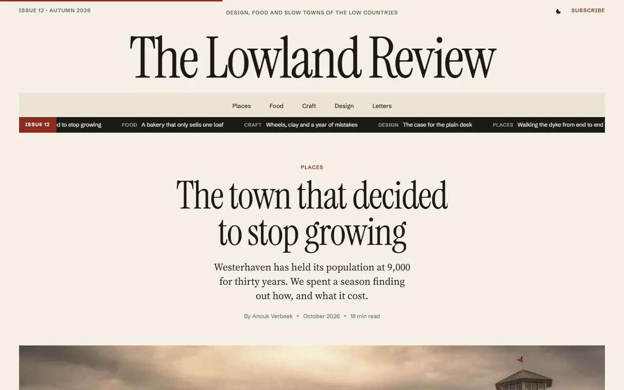 Lowland: article page