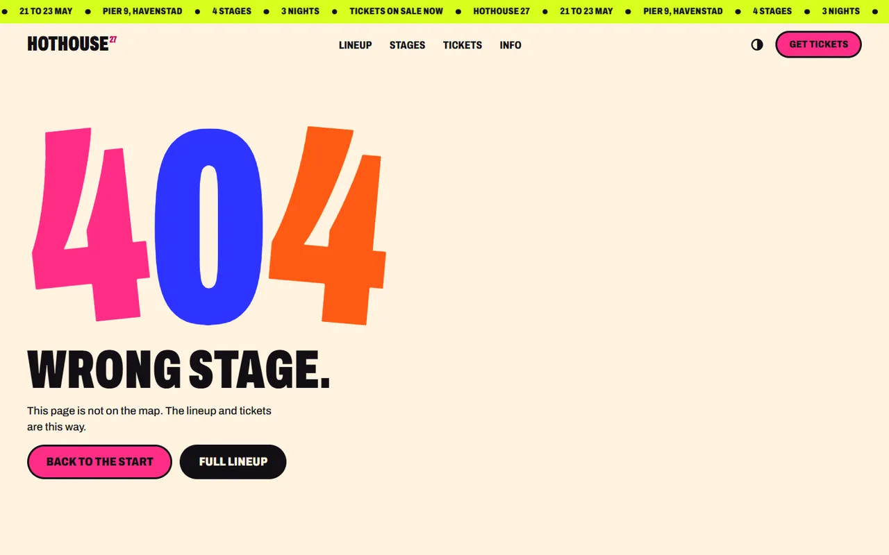 Hothouse: 404 page