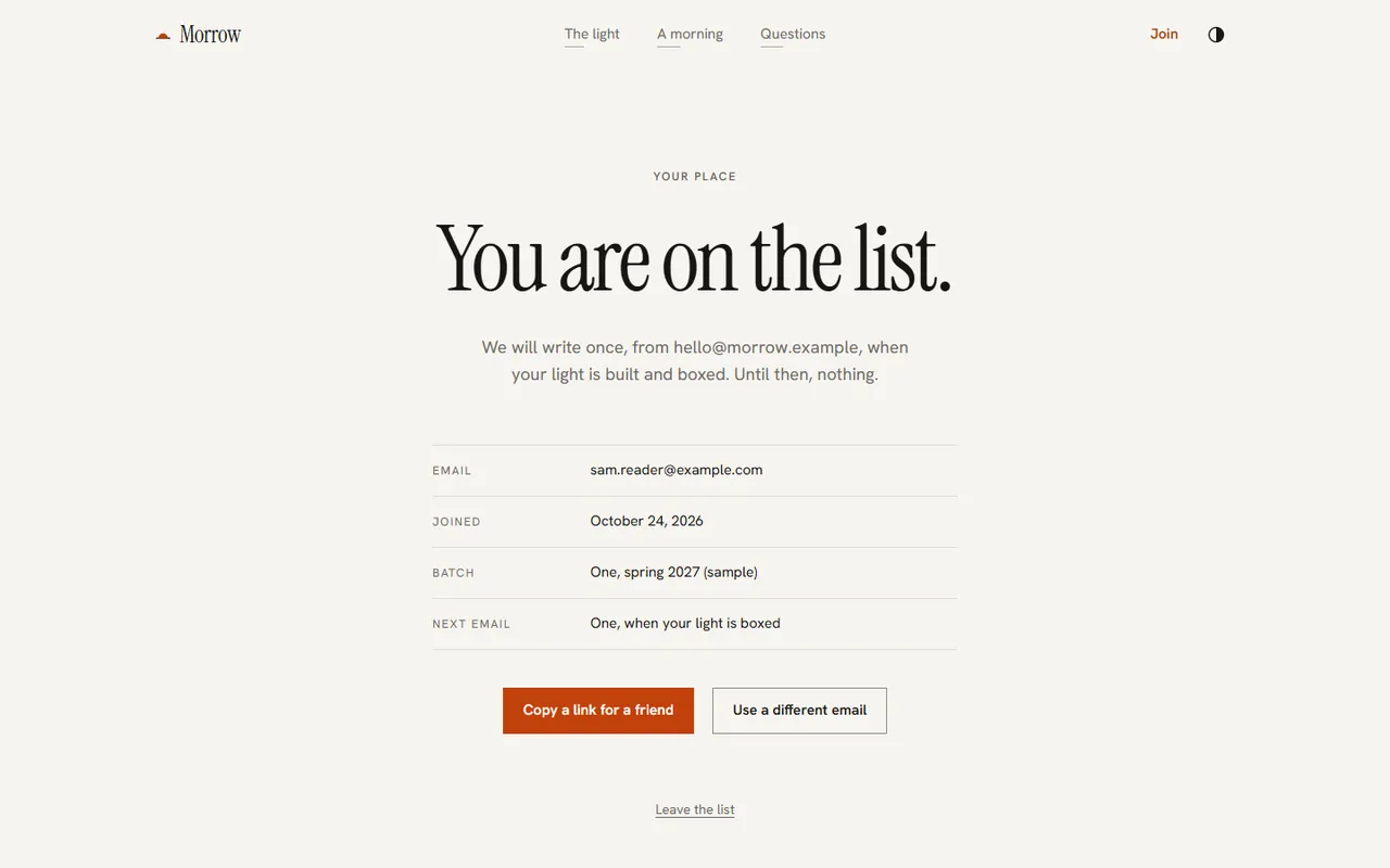Dawn: joined page