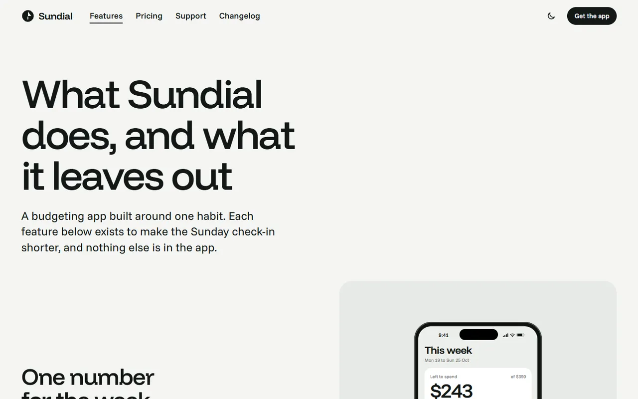 Pocket: features page