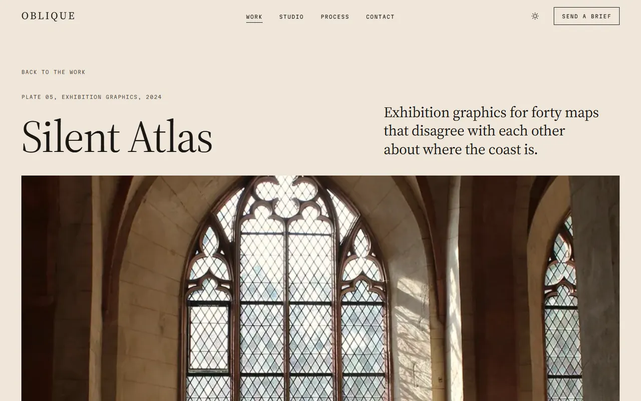 Oblique: case study page
