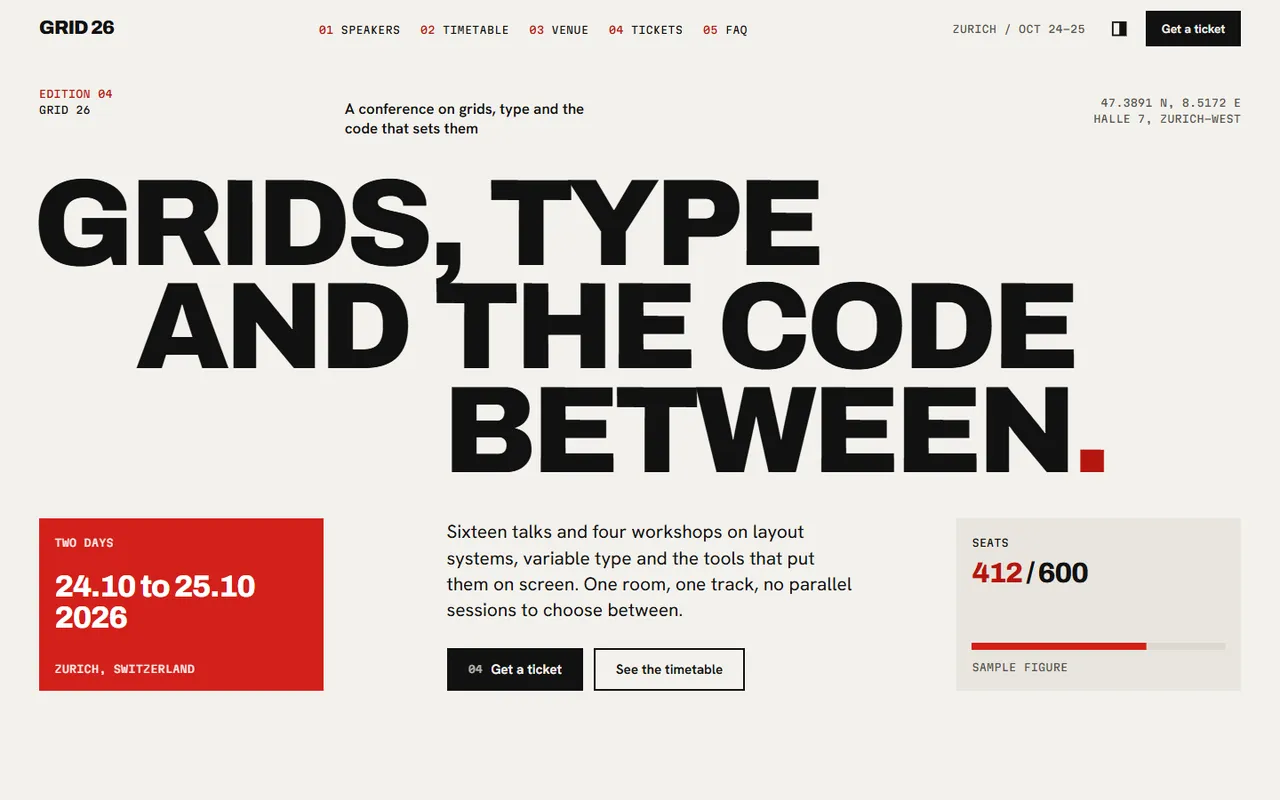 Grid home page, light theme